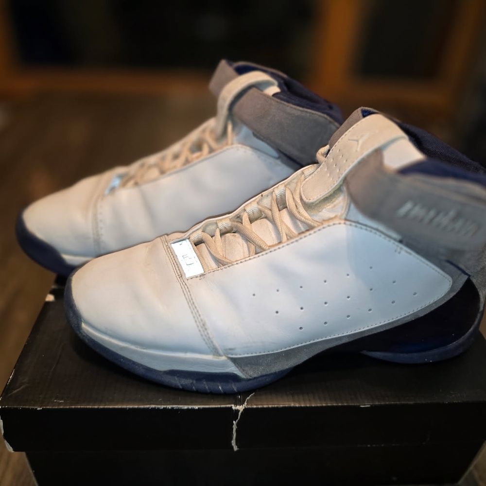 Jordan High-Top Sneakers - Gray and Navy